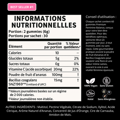 VitaeLabs™ Gommes Féminine